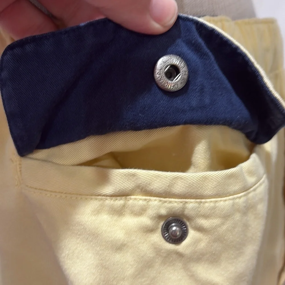 Polo Ralph Lauren sz XL vintage butter yellow cotton shorts